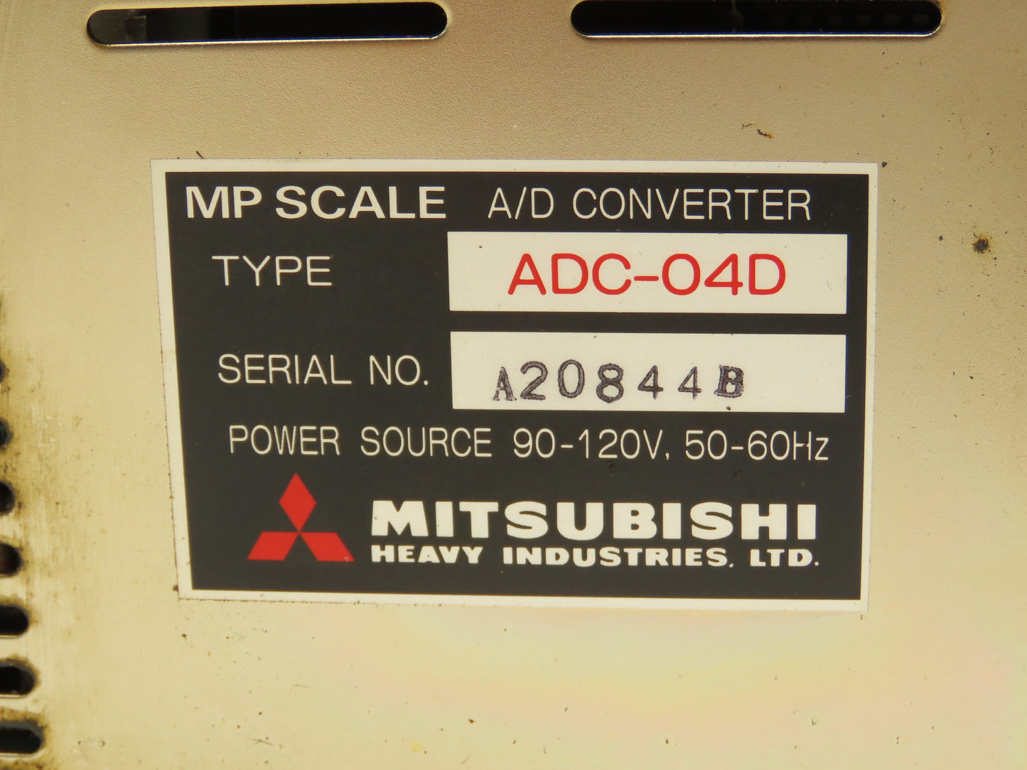 Mitsubishi ADC-04D Drivepack A/D Converter MP Scale Unit 90-120VAC