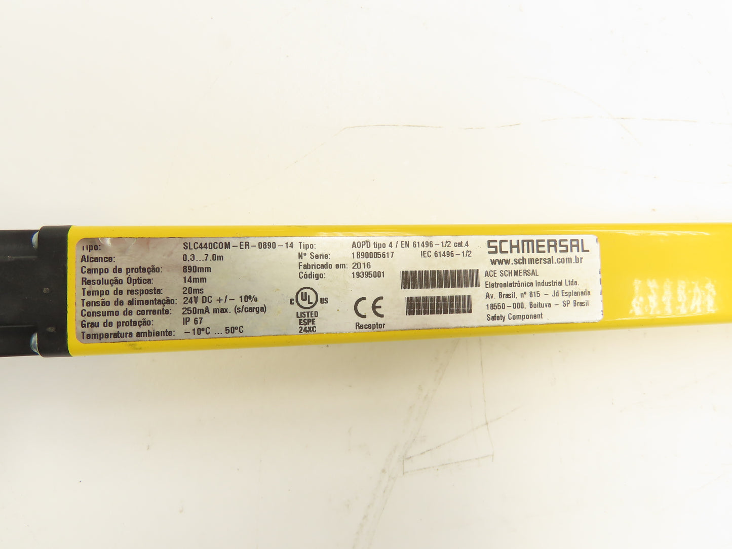 Schmersal SLC440COM-ER-0890-14 Safety Light Curtain Receiver