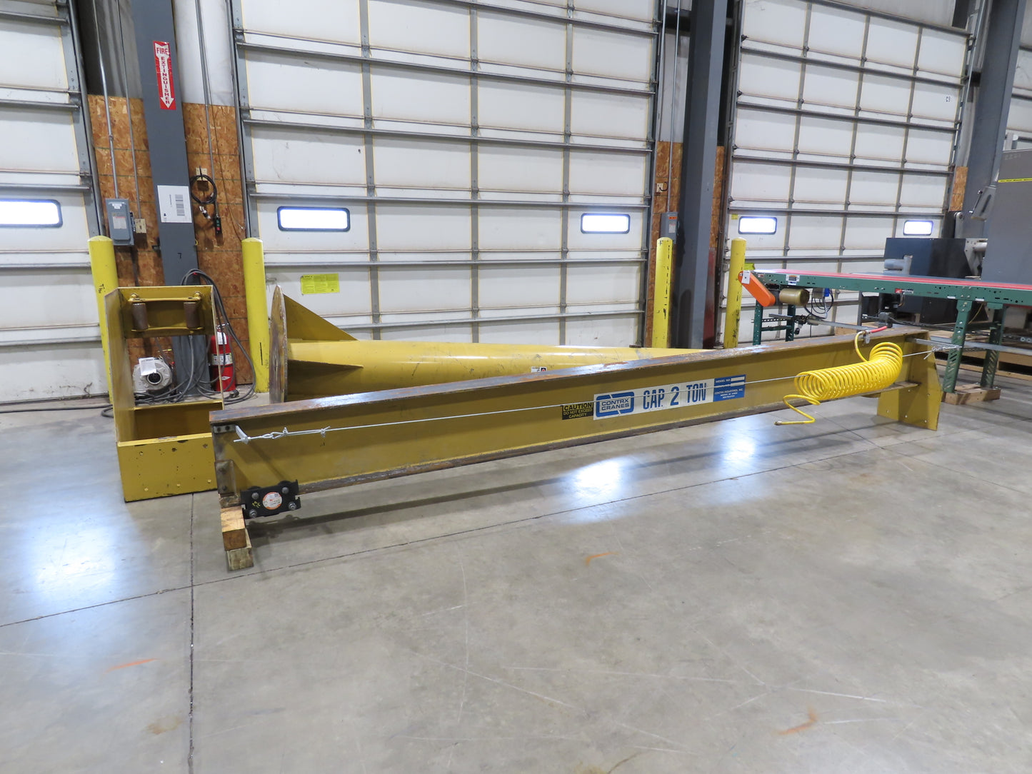 Contrx 2 Ton 4000 Lb Free Standing Jib Crane 14' Span 12' Height Under Beam