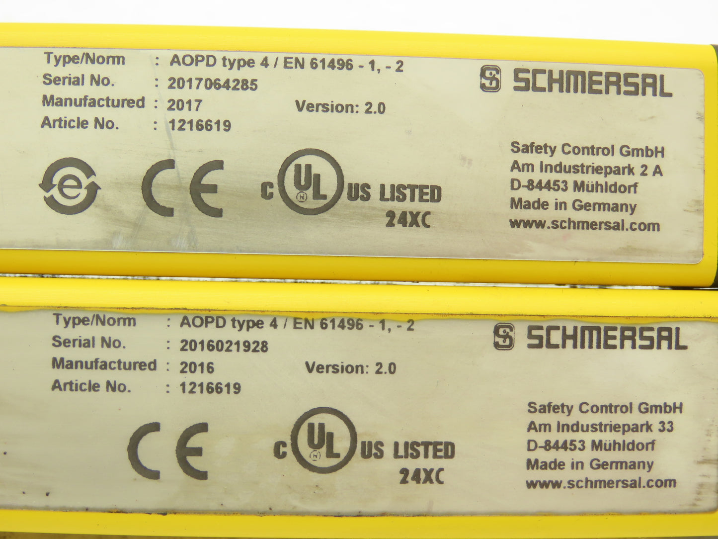 Schmersal SLC440-ER-0490-14-01 Safety Light Curtain Receiver