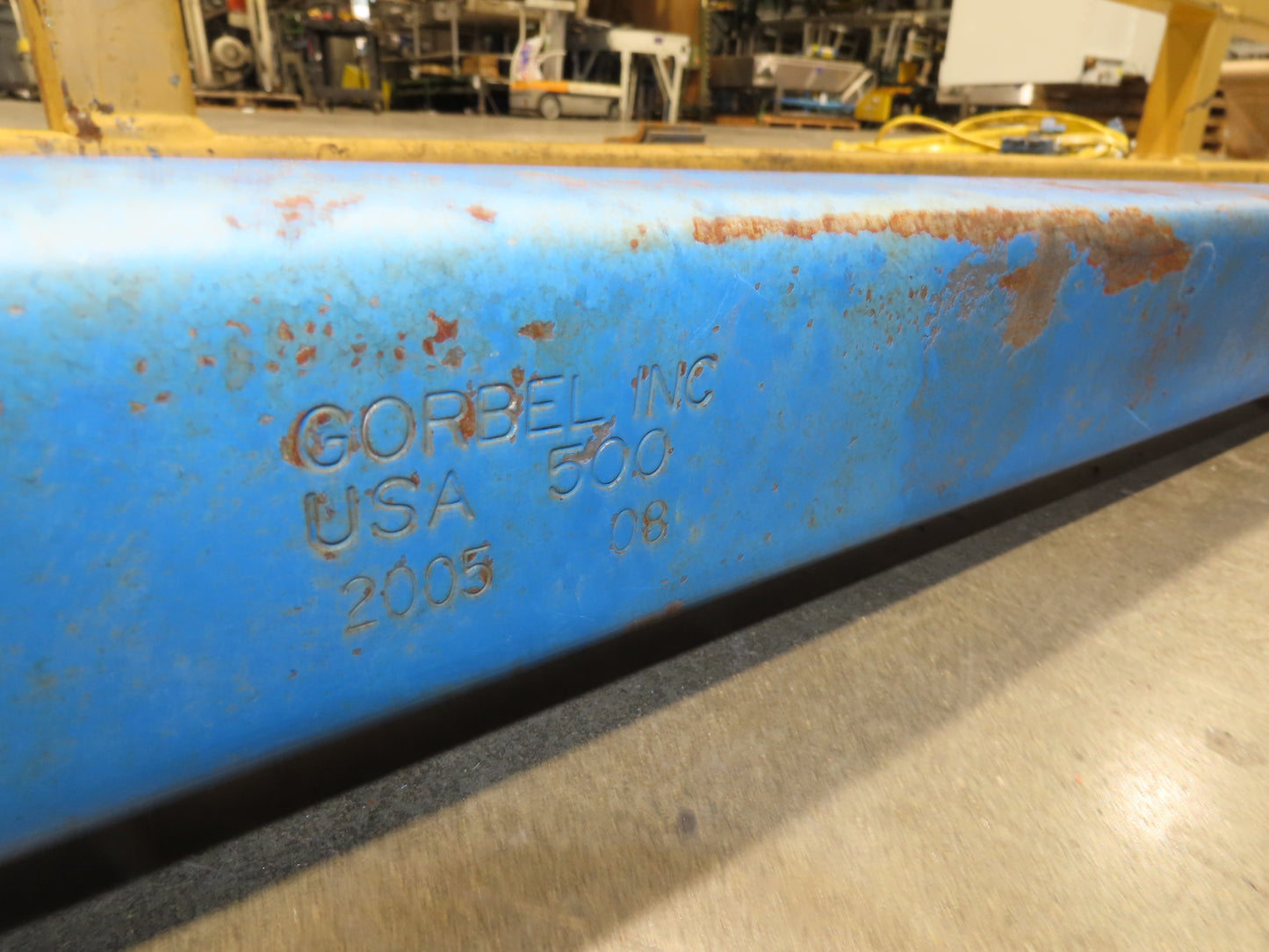 Gorbel 1/4 Ton 500Lb Free Standing 4-Post Bridge Crane 15'Span 18' 6"Runway