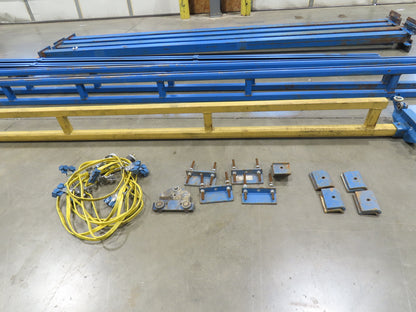 Gorbel 1/4 Ton 500Lb Free Standing 4-Post Bridge Crane 15'Span 18' 6"Runway