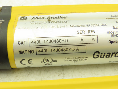 Allen Bradley 440L-P4J0480YD Light Curtain Guardmaster Receiver/Transmitter Set