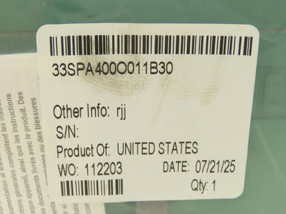 Numatics 33SPA400O011B30 Pneumatic Directional Solenoid Valve 120V