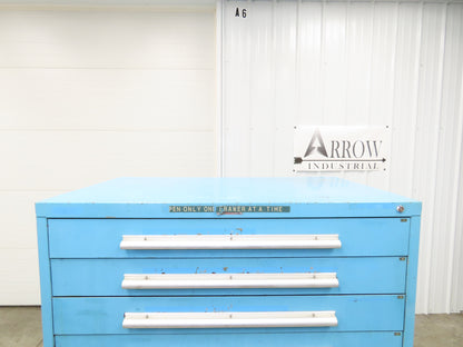 Nu-Era Modular Tool Storage Cabinet 10 Drawer 45x28x61" Blue Stanley Vidmar