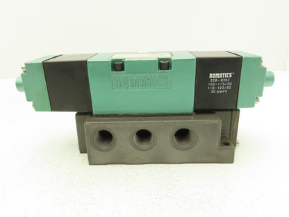 Numatics 554SS400K046T30 Pneumatic Directional Solenoid Valve 1/2" Manifold 120V