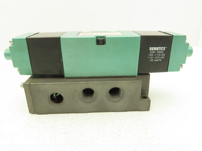 Numatics 554SS400K046T30 Pneumatic Directional Solenoid Valve 1/2" Manifold 120V