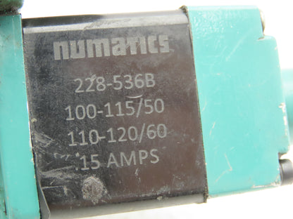 Numatics 228-536B Pneumatic Directional Solenoid Valve Coil 120V