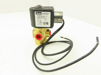 Parker Skinner 7131TBN2JV00N0C111P3 Solenoid Valve 3-Way 1/4"NPT 120V N.C.