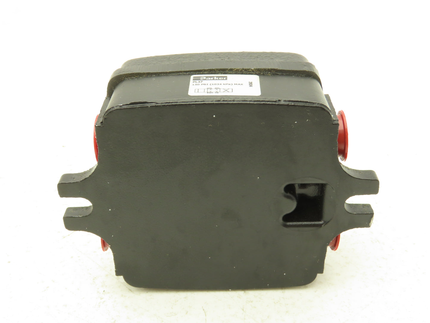 Parker PL37 Pneumatic Manual Directional Valve 4-Way 3-Pos 3/8"NPT w/Handle