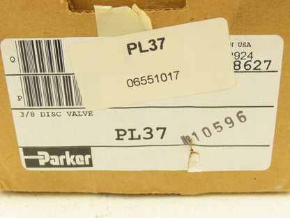 Parker PL37 Pneumatic Manual Directional Valve 4-Way 3-Pos 3/8"NPT w/Handle