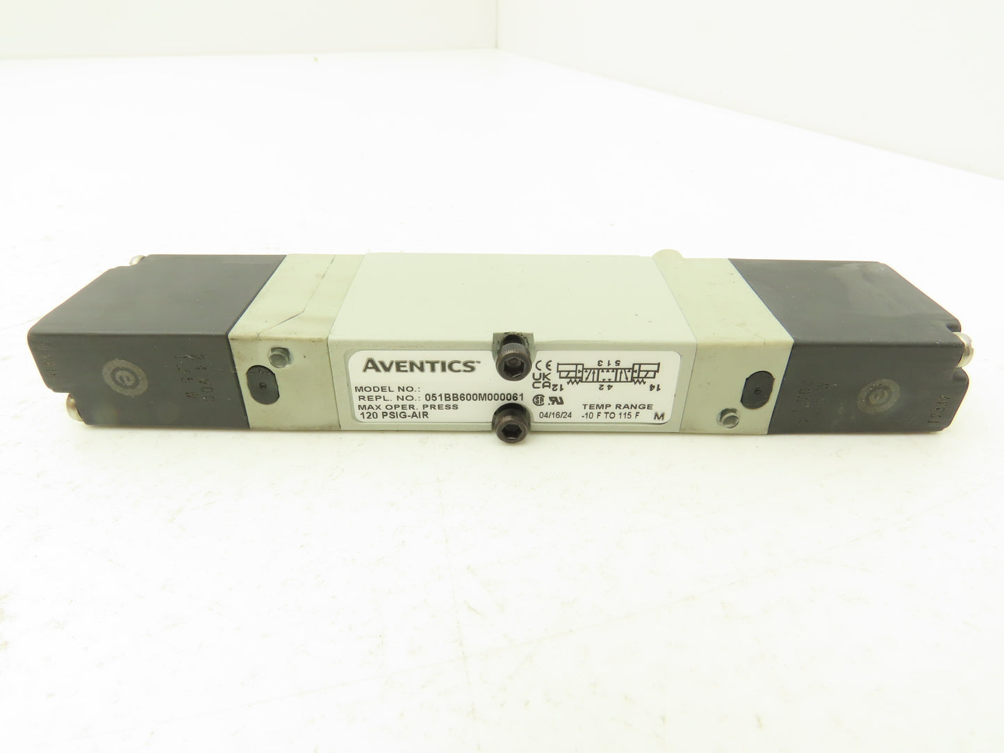 Numatics Aventics 051BB600M000061 Pneumatic Solenoid Valve 120PSI 24VDC