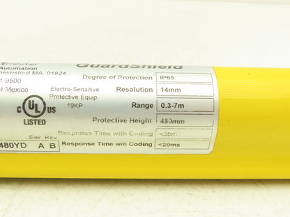 Allen Bradley 440L-R4J0480YD Light Curtain Guardmaster Receiver Only Ser A Rev B