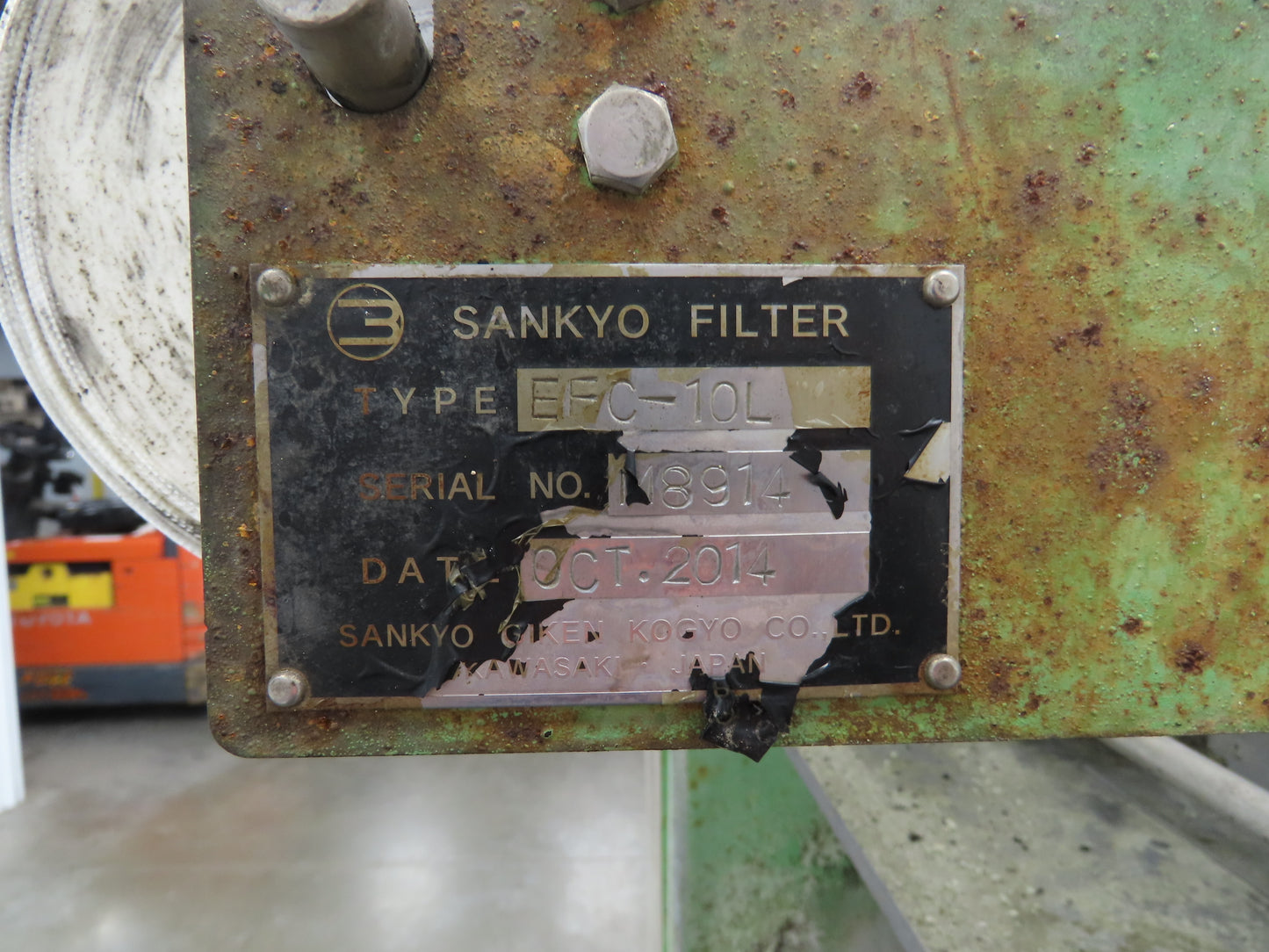 Sankyo EFC-10L Exceler Filter Automatic Press Filter Dewatering 230V 3Ph