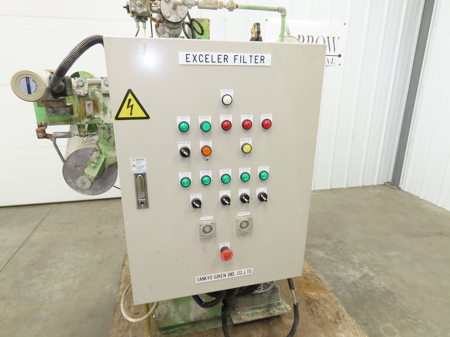 Sankyo EFC-10L Exceler Filter Automatic Press Filter Dewatering 230V 3Ph