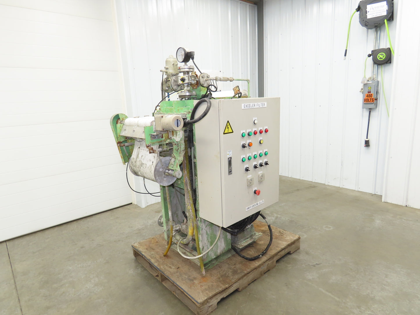 Sankyo EFC-10L Exceler Filter Automatic Press Filter Dewatering 230V 3Ph