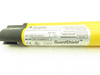 Allen Bradley 440L-R4J0480YD Light Curtain Guardmaster Receiver Only Ser A Rev D