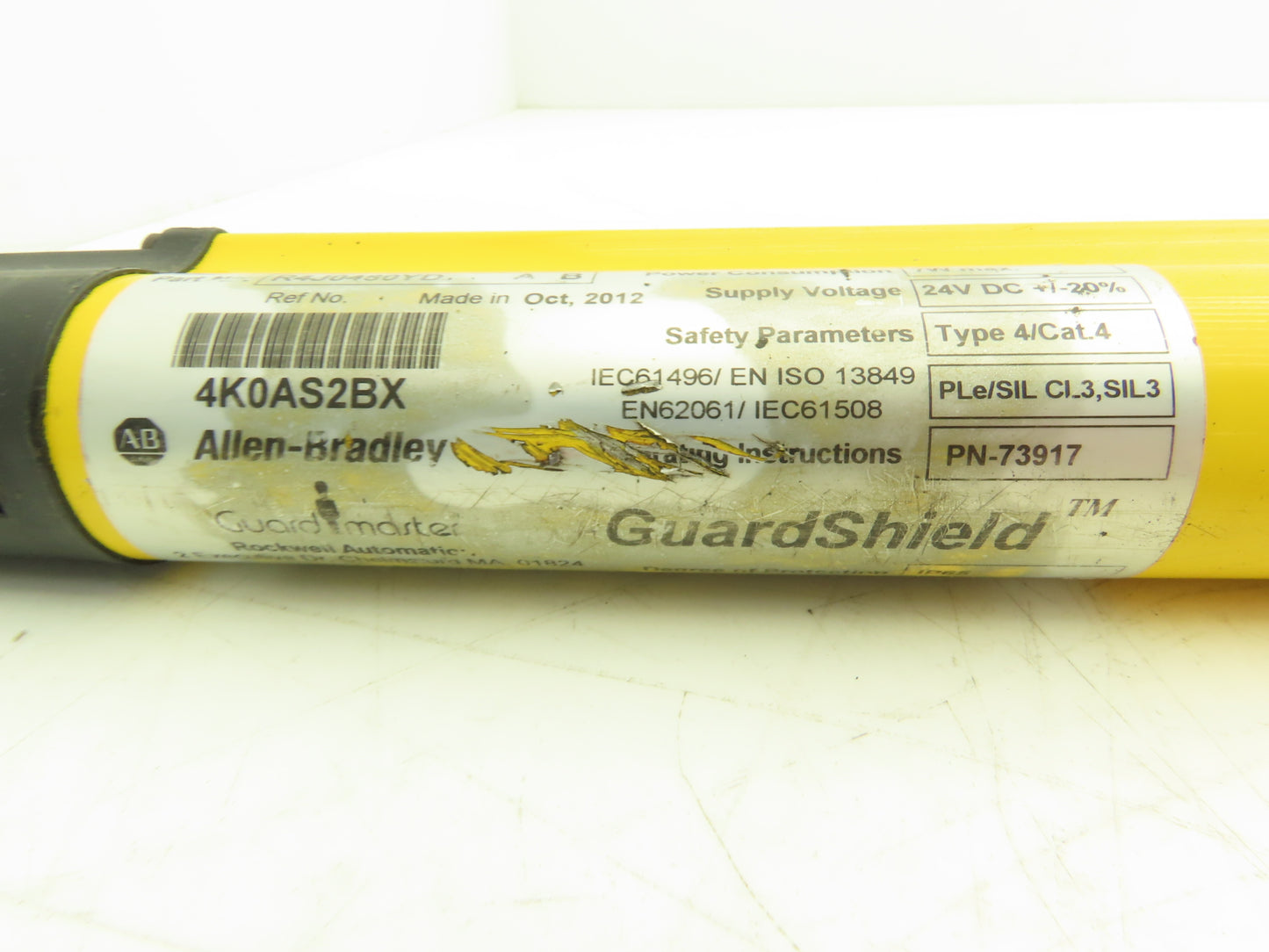 Allen Bradley 440L-R4J0480YD Light Curtain Guardmaster Receiver Only Ser A Rev B