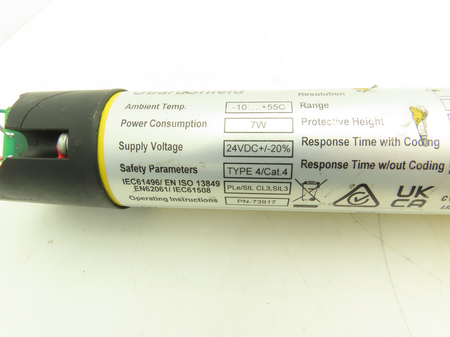 Allen Bradley 440L-R4J0480YD Light Curtain Guardmaster Receiver Only -Parts Only