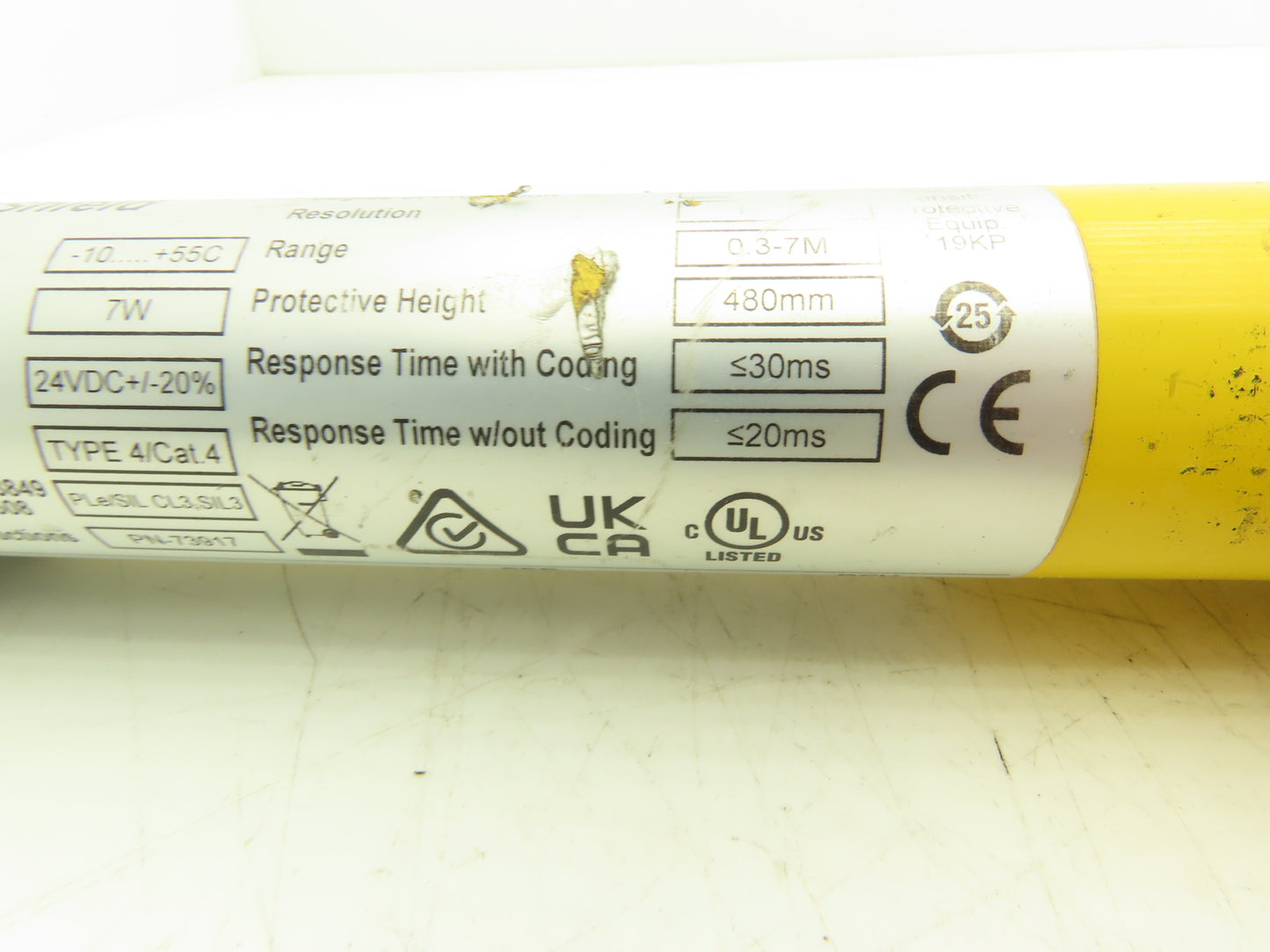 Allen Bradley 440L-R4J0480YD Light Curtain Guardmaster Receiver Only -Parts Only