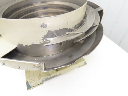 18" Vibratory Bowl Parts Feeder 115V Magnetic Coil Stainless 7/8" Wide Product