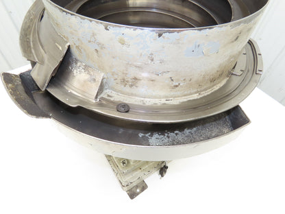18" Vibratory Bowl Parts Feeder 115V Magnetic Coil Stainless 15/16" Wide Product