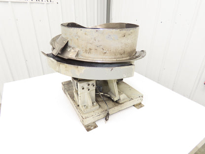18" Vibratory Bowl Parts Feeder 115V Magnetic Coil Stainless 15/16" Wide Product