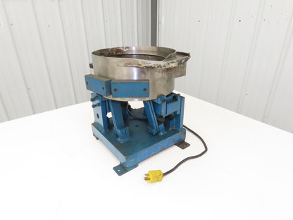 Mid West 12" Vibratory Bowl Parts Feeder 115V Magnetic Coil Stainless 5/16"