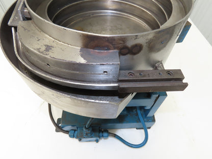 Mid West 12" Vibratory Bowl Parts Feeder 115V Magnetic Coil Stainless 5/16"