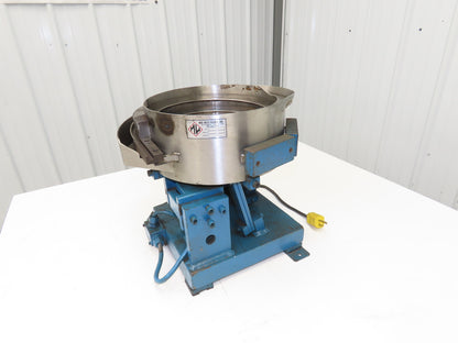 Mid West 12" Vibratory Bowl Parts Feeder 115V Magnetic Coil Stainless 5/16"