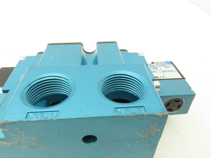 MAC 6521B-311-PM-111DA Pneumatic Solenoid Valve 150PSI 120V 3/4"NPT Manifold