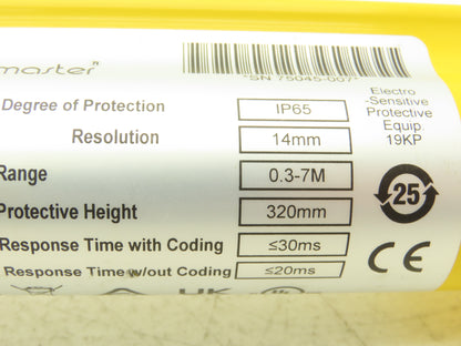 Allen Bradley 440L-T4J0320YD Light Curtain Guardmaster Transmitter Ser A Rev A