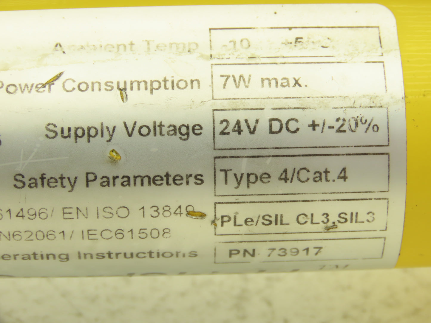 Allen Bradley 440L-T4J0320YD Light Curtain Guardmaster Transmitter Ser A Rev A
