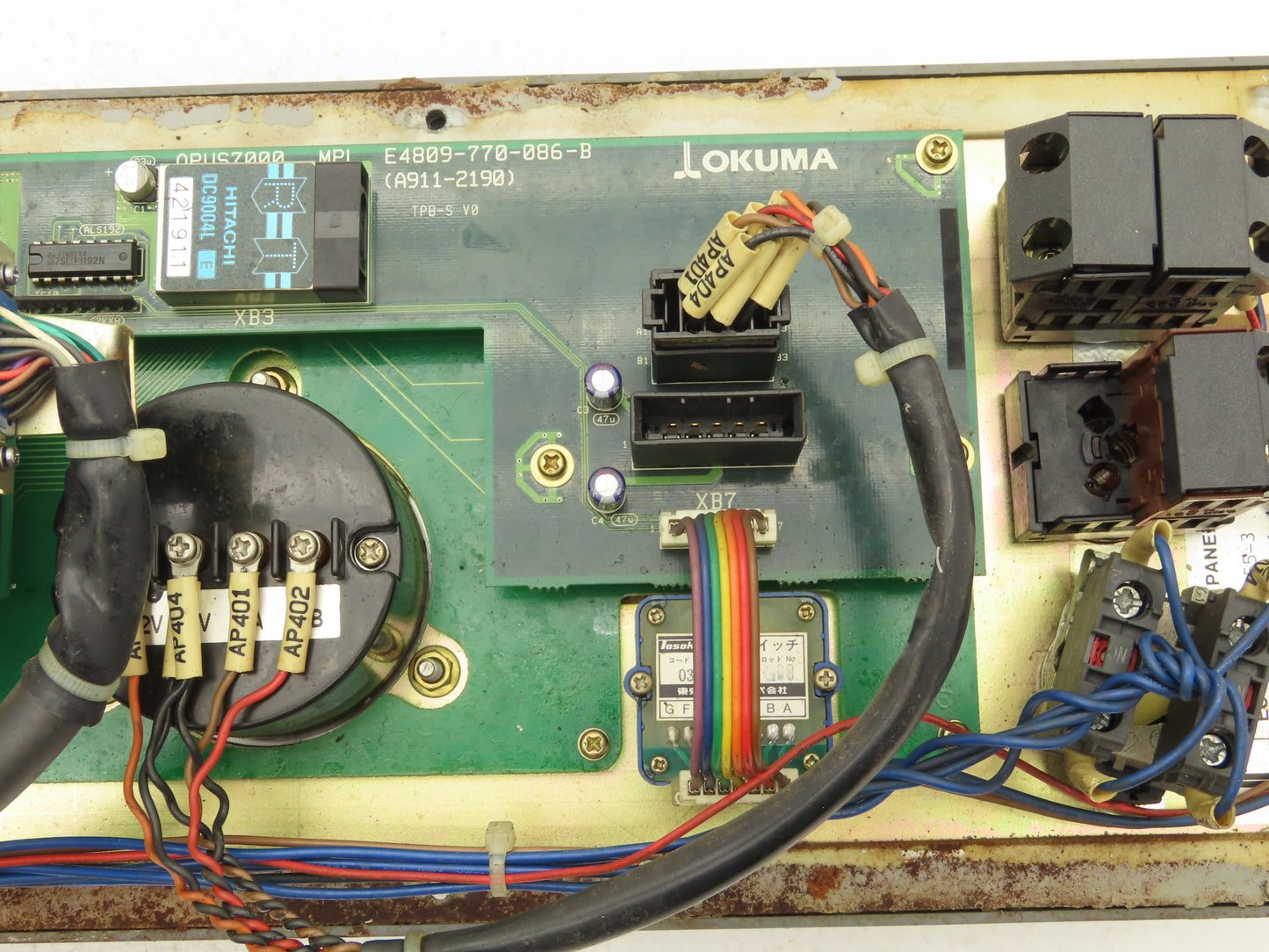 Okuma E0105-566-055-3 HMI Keypad Operator Control Panel With E-Stop & MPG Wheel
