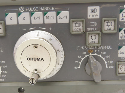 Okuma E0105-566-055-3 HMI Keypad Operator Control Panel With E-Stop & MPG Wheel