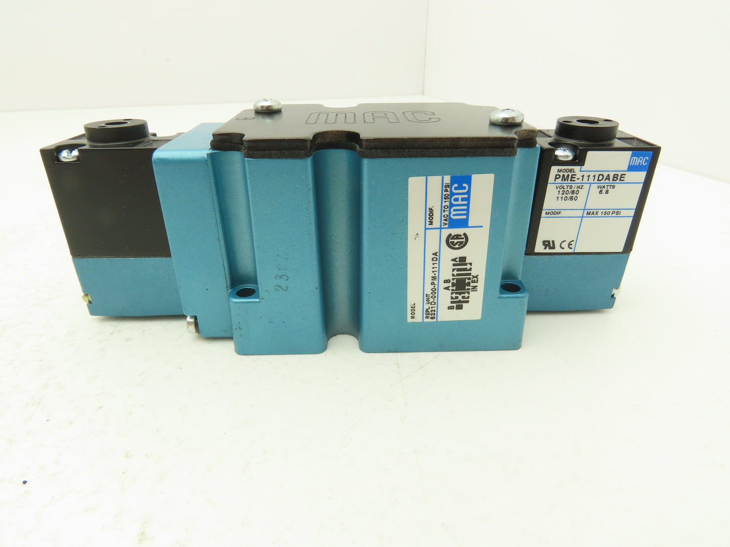 MAC 6331D-000-PM-111DA Pneumatic Solenoid Valve 150PSI 120V