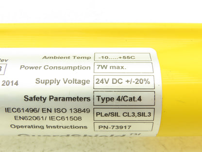 Allen Bradley 440L-R4J0320YD Light Curtain Guardmaster Transmitter Ser A Rev B