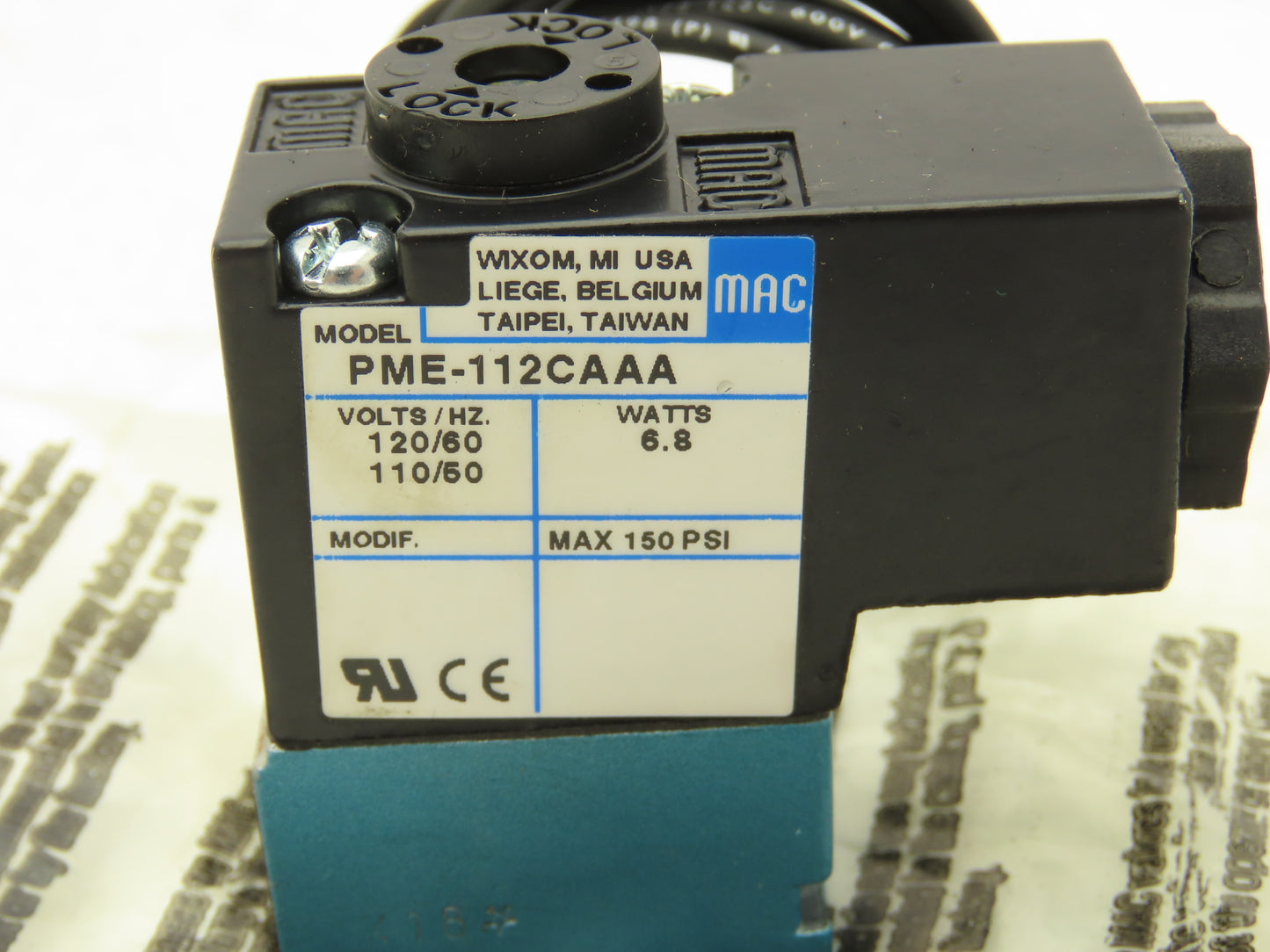MAC Valves PME-112CAAA Pneumatic Solenoid Valve Coil 110/120V