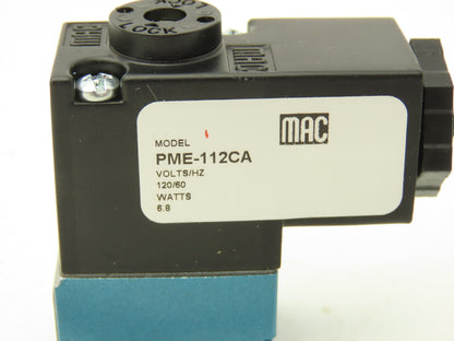 MAC Valves PME-112CA Pneumatic Solenoid Valve Coil 120V PME-112CAAA