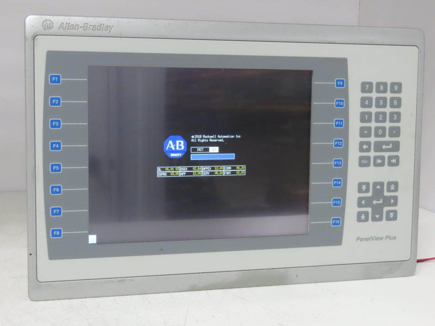 Allen Bradley 2711P-B10C22D9P HMI PanelView Plus 7 Operator Touch Interface 24V