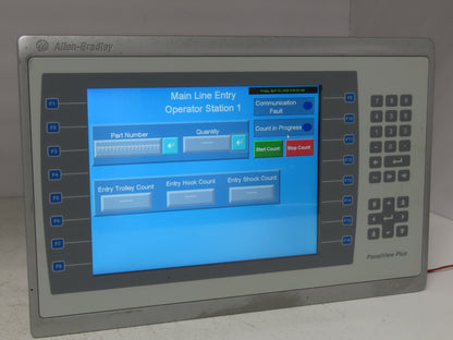 Allen Bradley 2711P-B10C22D9P HMI PanelView Plus 7 Operator Touch Interface 24V