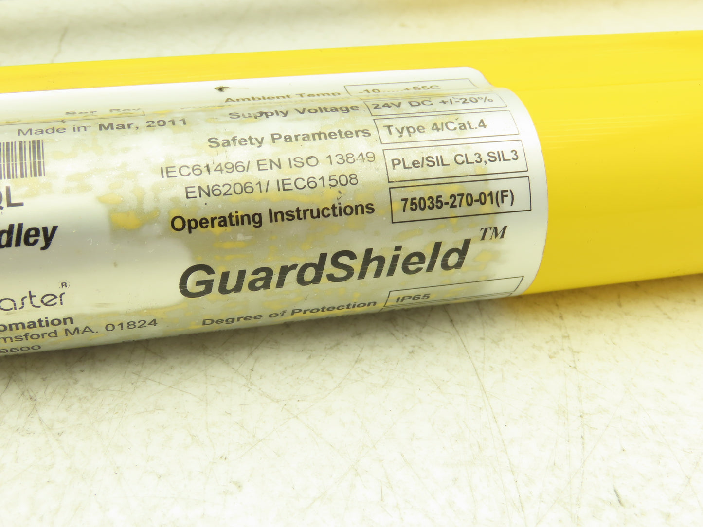 440LP4J0640YD Guardshield Safety Light Curtain Transmitter/Receiver Set