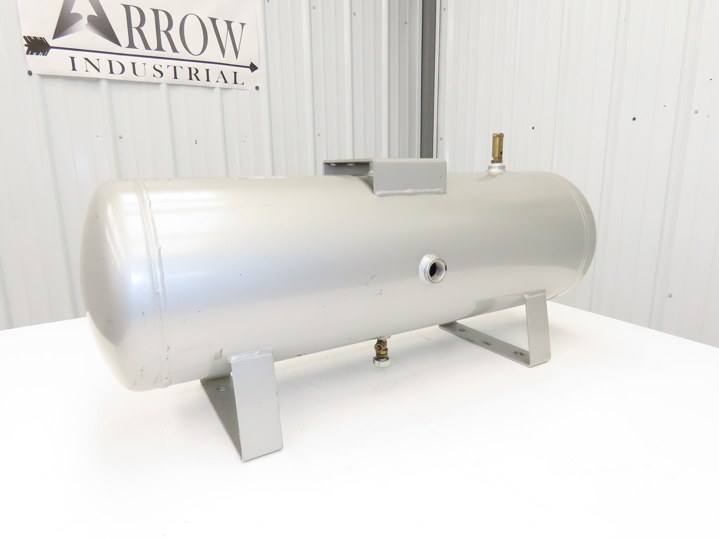 SMC VBAT38A1-RV Pneumatic Air Tank 1 Bar 145PSI 10 Gallon Capacity Compressed