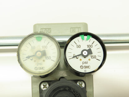SMC VBAT38A1-RV Pneumatic Air Booster Regulator 1 Bar 145PSI