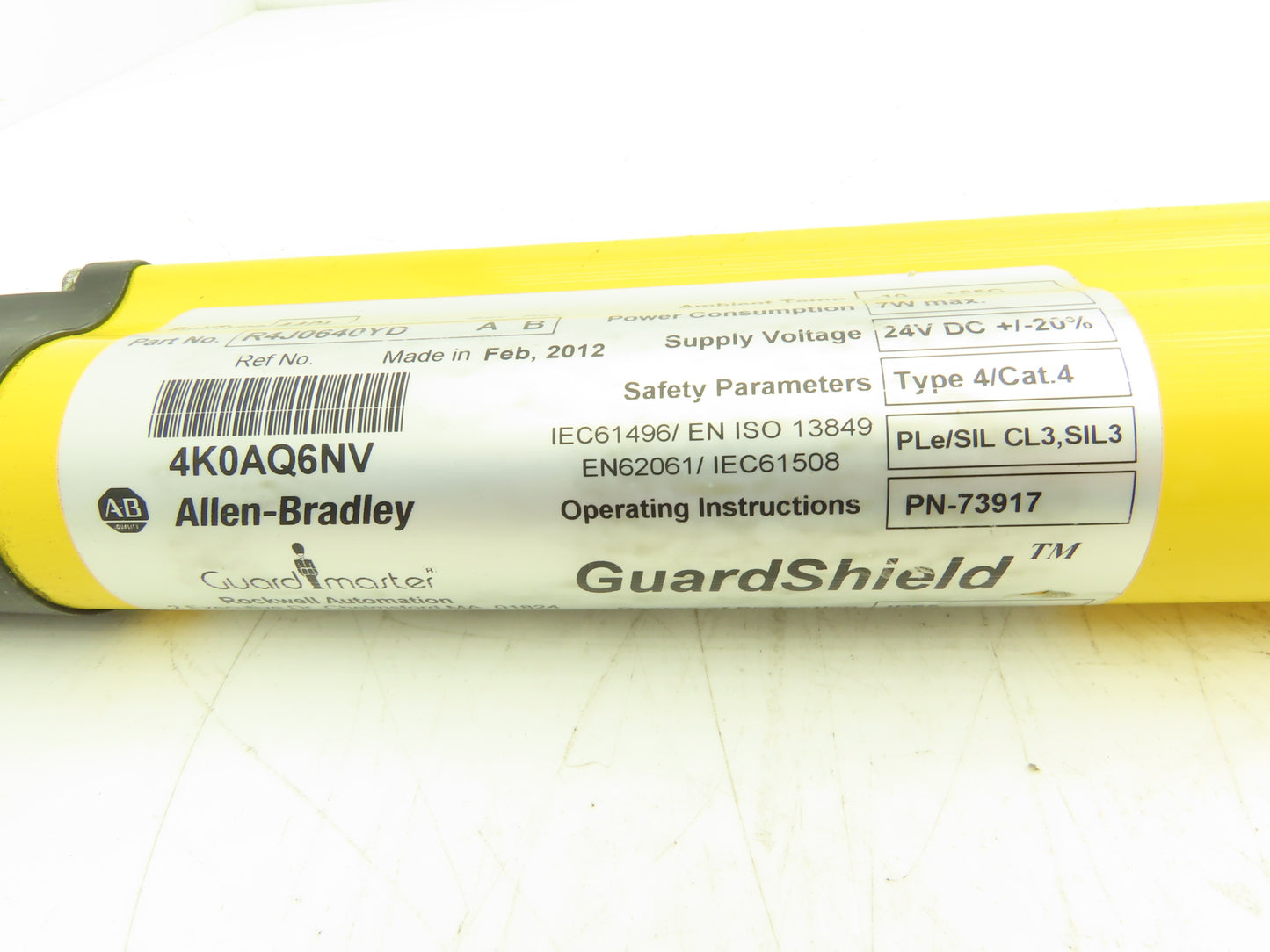 440L-R4J0640YD Guardmaster Guardshield Safety Light Curtain Receiver Only 640mm