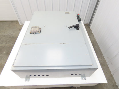 Hoffman A42SA3212 Electrical Enclosure 42x32x10" 30A Disconnect Backpanel JIC