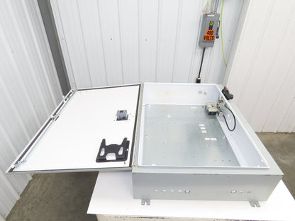 Hoffman A42SA3212 Electrical Enclosure 42x32x10" 30A Disconnect Backpanel JIC