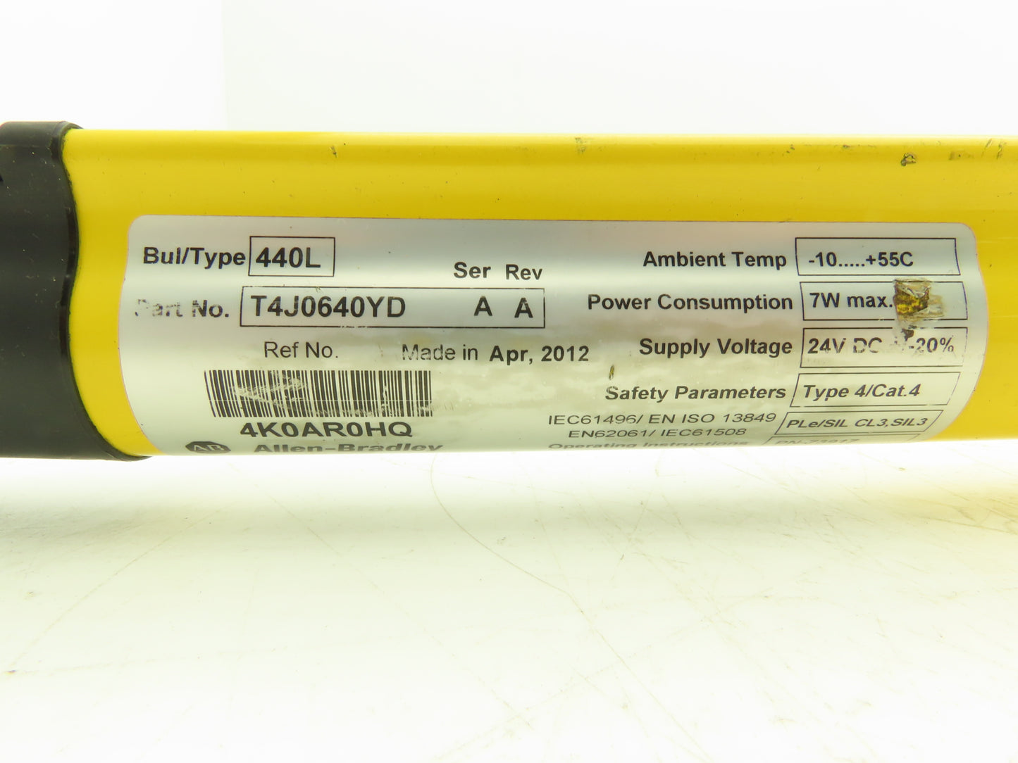 440L-T4J0640YD Guardmaster Safety Light Curtain Transmitter 640mm - Parts/Repair