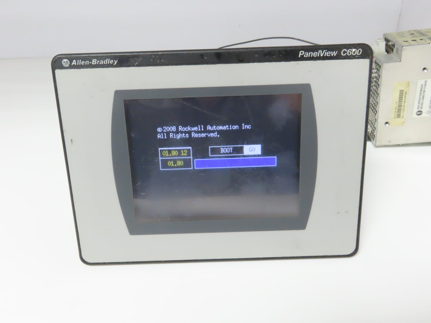 Allen Bradley 2711C-T6T PanelView C600 HMI Control Panel Ser A 24VDC