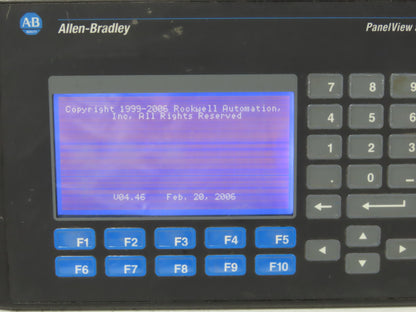 Allen Bradley 2711-B5A2X PanelView 550 Panel Display Interface Keypad Ser H READ